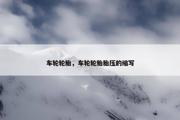 车轮轮胎，车轮轮胎胎压的缩写