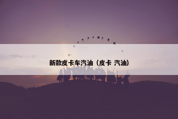 新款皮卡车汽油（皮卡 汽油）