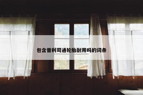 包含普利司通轮胎耐用吗的词条