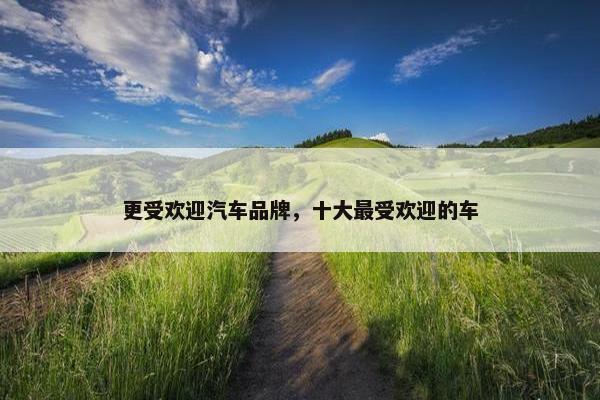 更受欢迎汽车品牌，十大最受欢迎的车