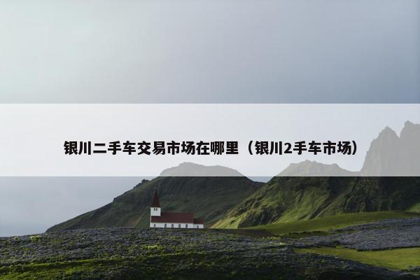 银川二手车交易市场在哪里（银川2手车市场）