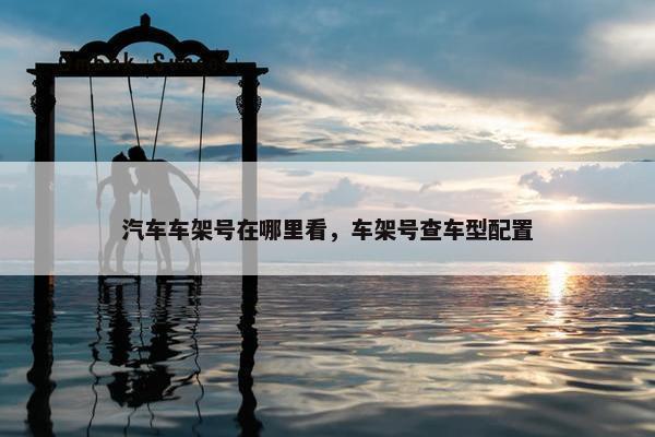 汽车车架号在哪里看，车架号查车型配置