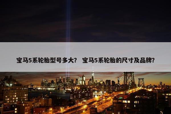 宝马5系轮胎型号多大？ 宝马5系轮胎的尺寸及品牌？