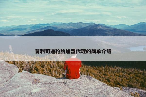 普利司通轮胎加盟代理的简单介绍