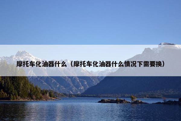 摩托车化油器什么（摩托车化油器什么情况下需要换）