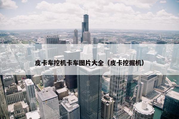 皮卡车挖机卡车图片大全（皮卡挖掘机）