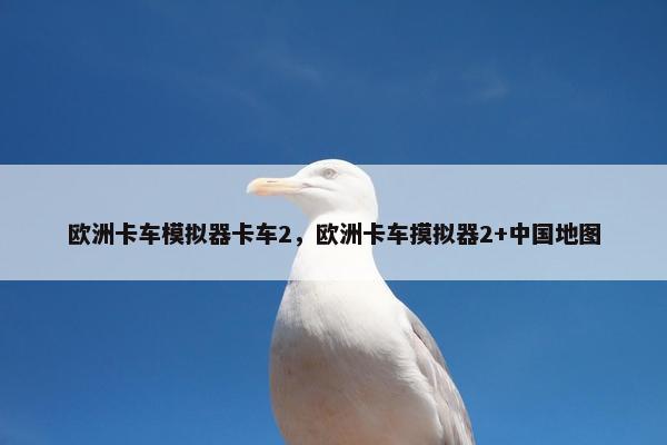 欧洲卡车模拟器卡车2，欧洲卡车摸拟器2+中国地图