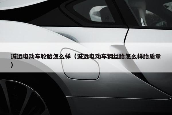 诚远电动车轮胎怎么样（诚远电动车钢丝胎怎么样胎质量）
