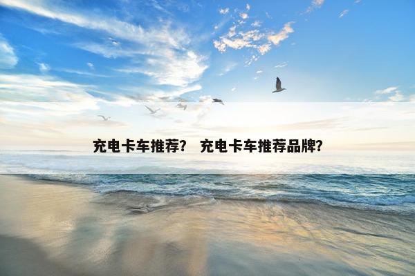 充电卡车推荐？ 充电卡车推荐品牌？