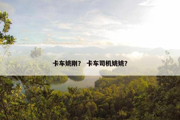 卡车姚刚? 卡车司机姚姚? 卡车姚刚? 卡车司机姚姚?