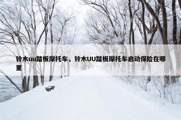 铃木uu踏板摩托车，铃木UU踏板摩托车启动保险在哪里