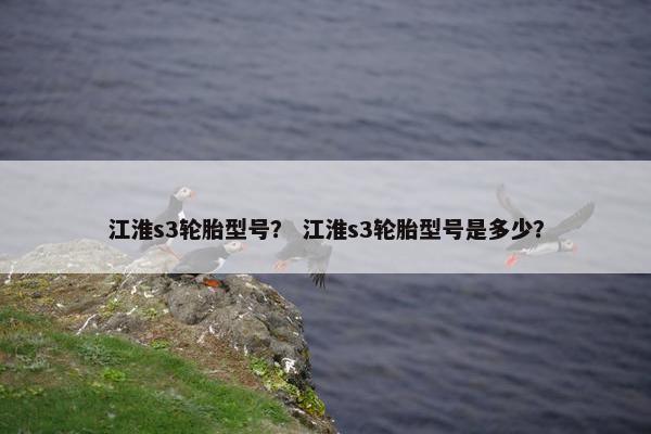 江淮s3轮胎型号？ 江淮s3轮胎型号是多少？