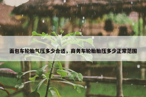 面包车轮胎气压多少合适，商务车轮胎胎压多少正常范围