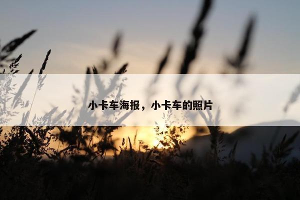 小卡车海报，小卡车的照片