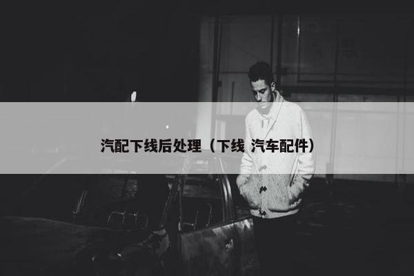 汽配下线后处理（下线 汽车配件）