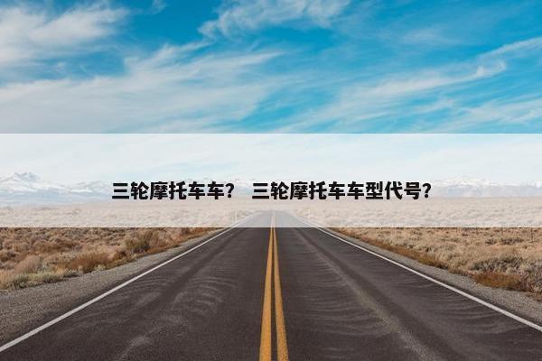 三轮摩托车车？ 三轮摩托车车型代号？