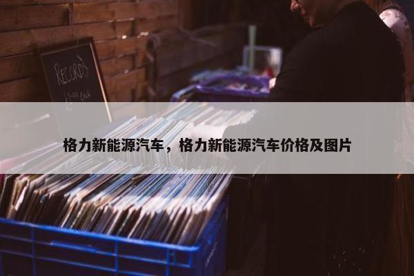 格力新能源汽车，格力新能源汽车价格及图片