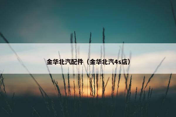 金华北汽配件（金华北汽4s店）