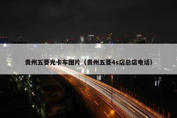 贵州五菱光卡车图片（贵州五菱4s店总店电话）