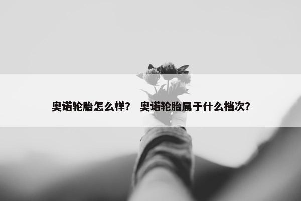奥诺轮胎怎么样？ 奥诺轮胎属于什么档次？