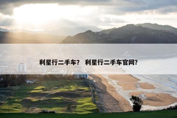 利星行二手车？ 利星行二手车官网？