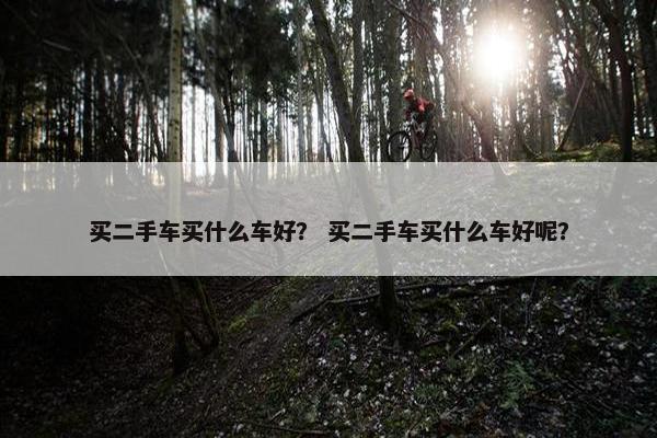 买二手车买什么车好？ 买二手车买什么车好呢？