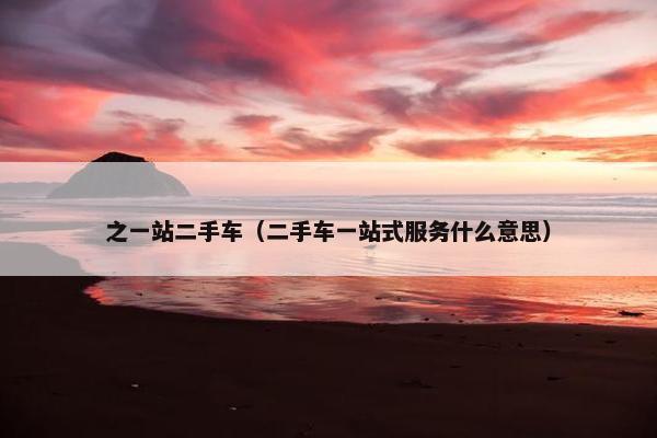 之一站二手车（二手车一站式服务什么意思）