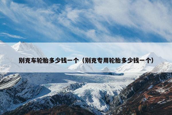 别克车轮胎多少钱一个（别克专用轮胎多少钱一个）