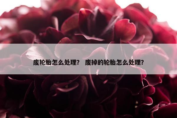 废轮胎怎么处理？ 废掉的轮胎怎么处理？