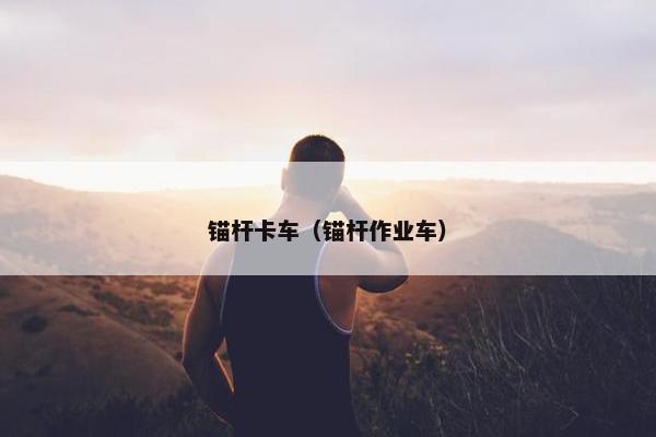 锚杆卡车（锚杆作业车）