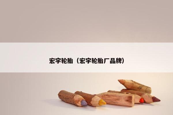 宏宇轮胎（宏宇轮胎厂品牌）
