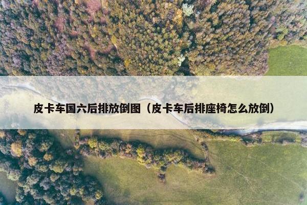 皮卡车国六后排放倒图（皮卡车后排座椅怎么放倒）