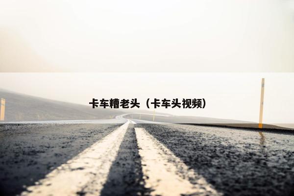 卡车糟老头（卡车头视频）