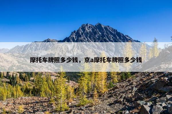 摩托车牌照多少钱，京a摩托车牌照多少钱