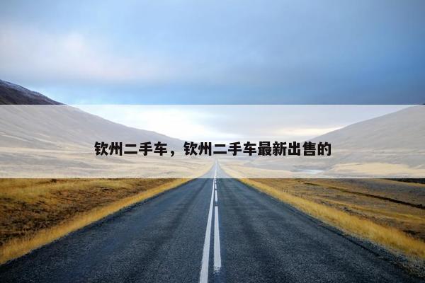 钦州二手车，钦州二手车最新出售的