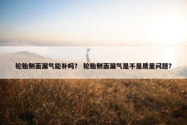 轮胎侧面漏气能补吗？ 轮胎侧面漏气是不是质量问题？
