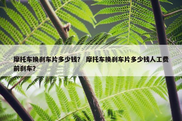 摩托车换刹车片多少钱？ 摩托车换刹车片多少钱人工费前刹车？