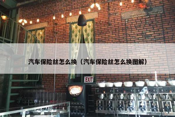 汽车保险丝怎么换（汽车保险丝怎么换图解）