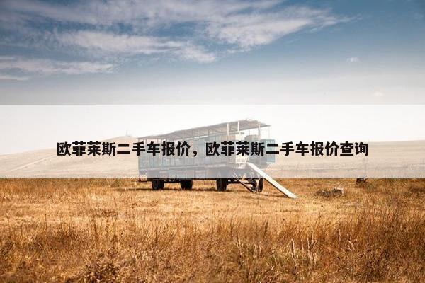 欧菲莱斯二手车报价，欧菲莱斯二手车报价查询
