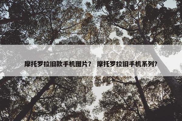 摩托罗拉旧款手机图片？ 摩托罗拉旧手机系列？