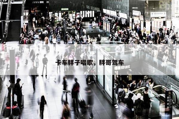 卡车胖子唱歌，胖哥驾车