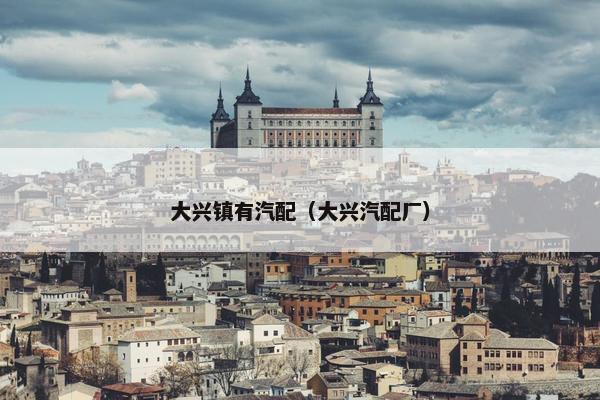 大兴镇有汽配（大兴汽配厂）