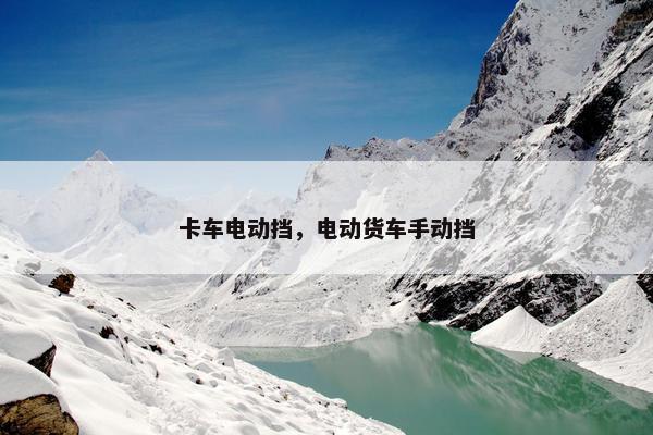 卡车电动挡，电动货车手动挡