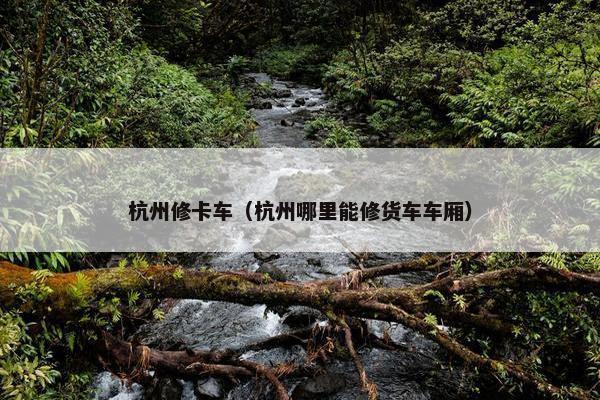 杭州修卡车（杭州哪里能修货车车厢）