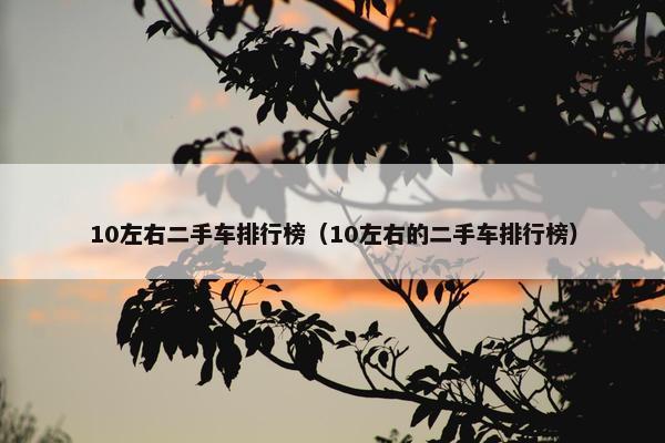 10左右二手车排行榜（10左右的二手车排行榜）