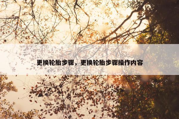 更换轮胎步骤，更换轮胎步骤操作内容