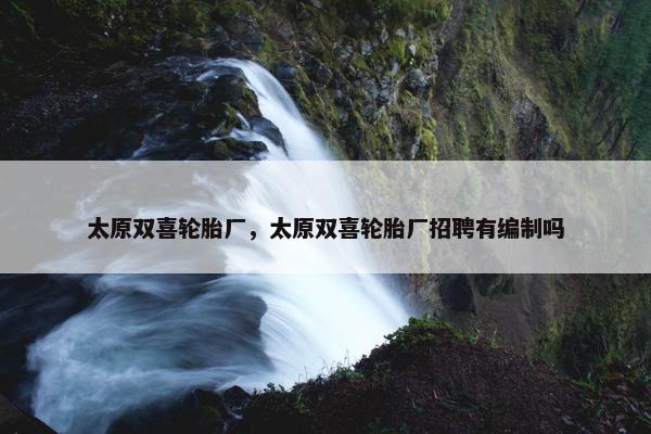 太原双喜轮胎厂，太原双喜轮胎厂招聘有编制吗