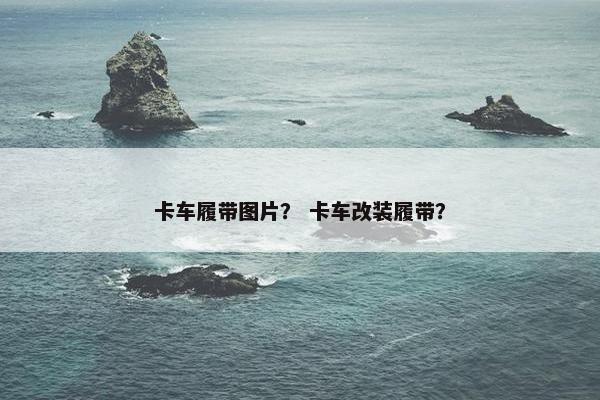 卡车履带图片？ 卡车改装履带？