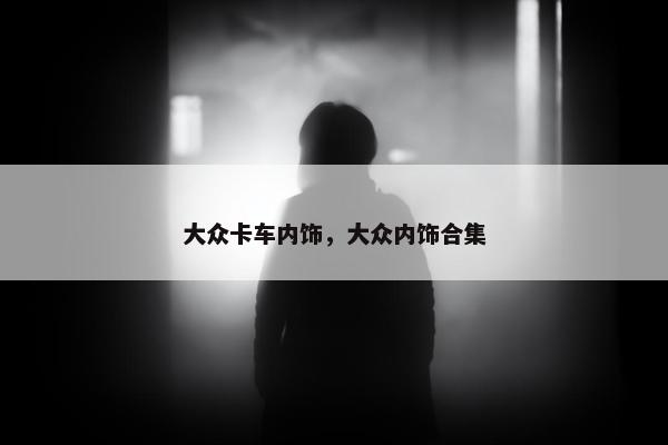 大众卡车内饰，大众内饰合集