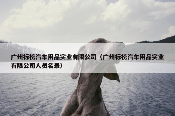 广州标榜汽车用品实业有限公司（广州标榜汽车用品实业有限公司人员名录）